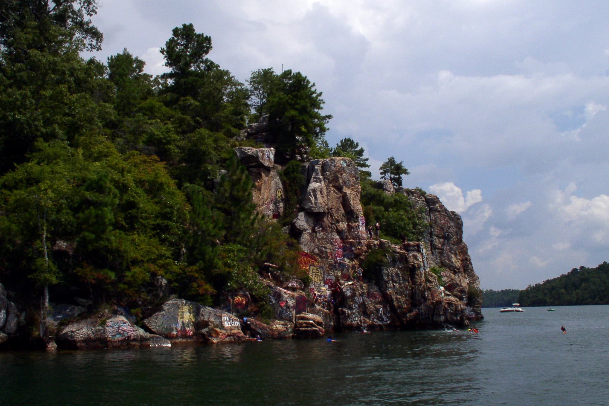 Acapulco Rock and Chimney Rock on Lake Martin, Tallapoosa River, Alabama